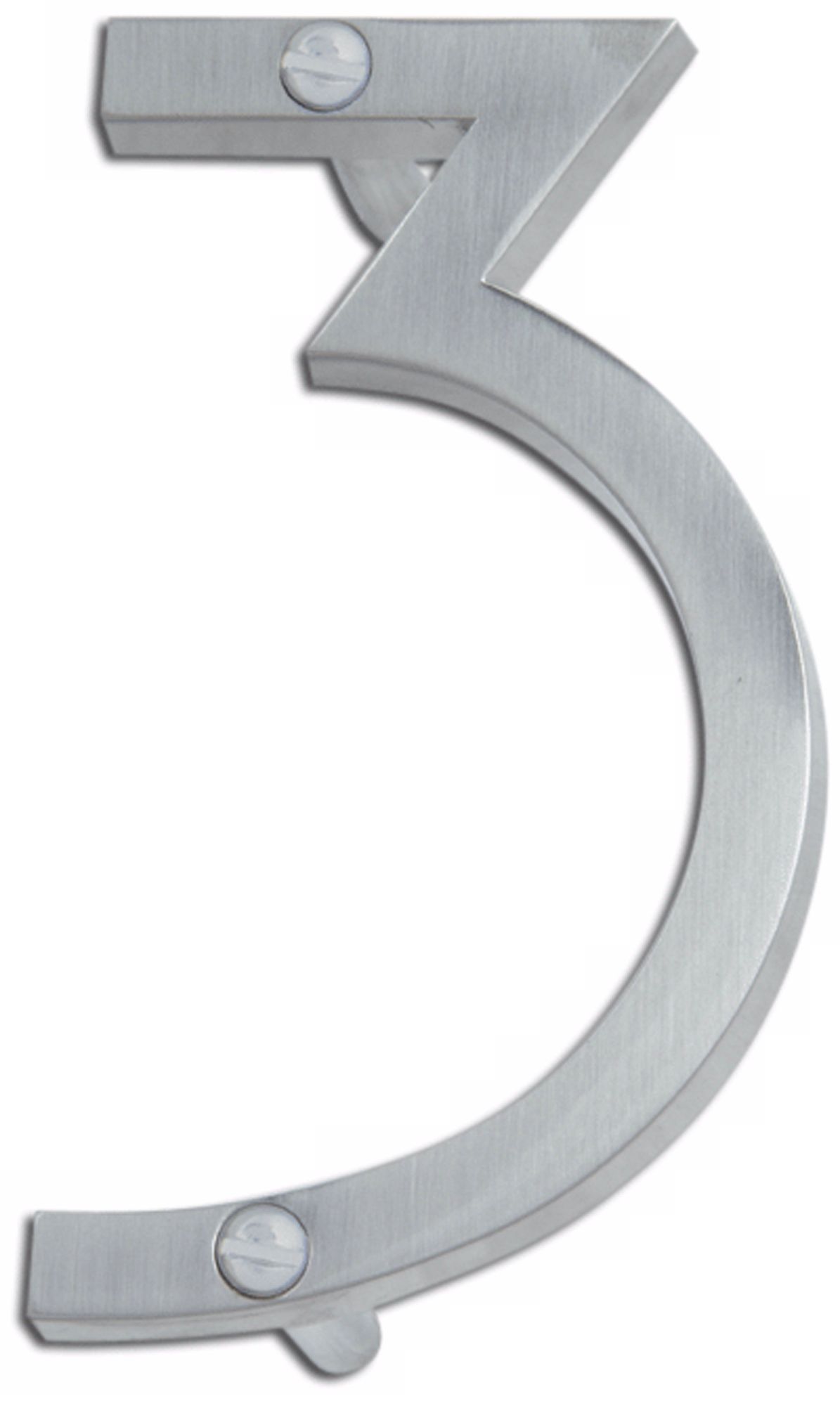 Avalon Brushed Nickel Finish House Number 3