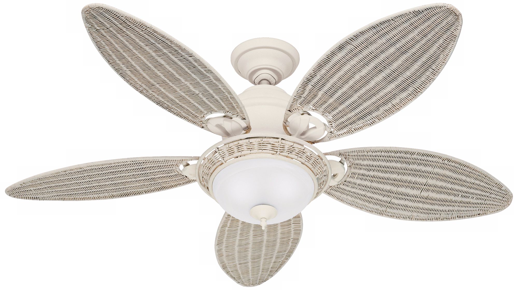 54" Hunter Caribbean Breeze White Ceiling Fan