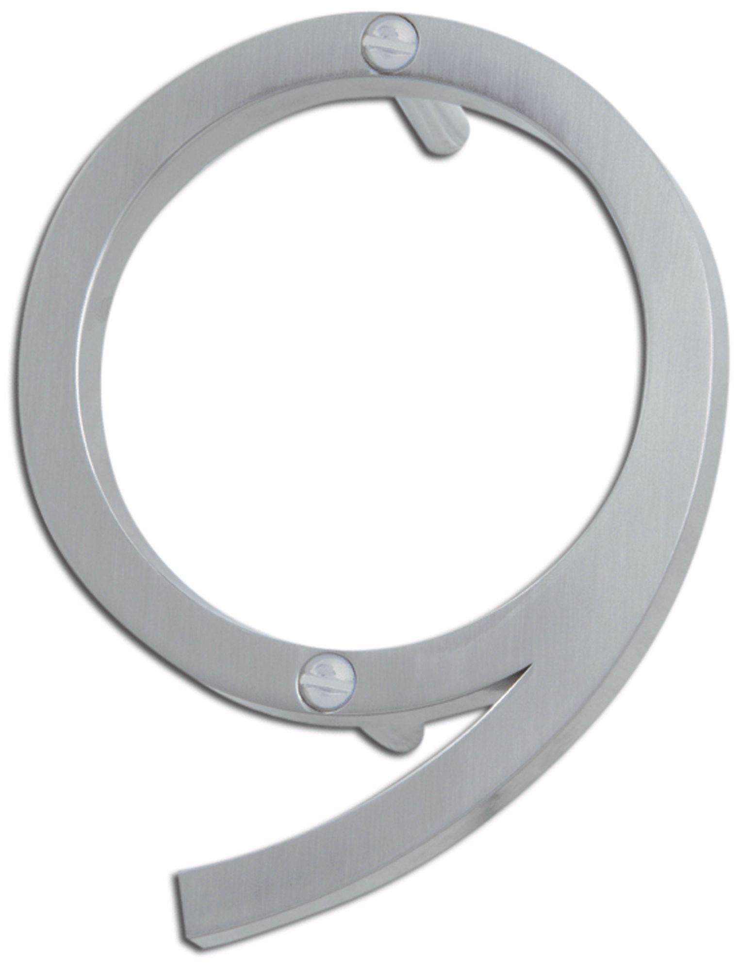 Avalon Brushed Nickel Finish House Number 9