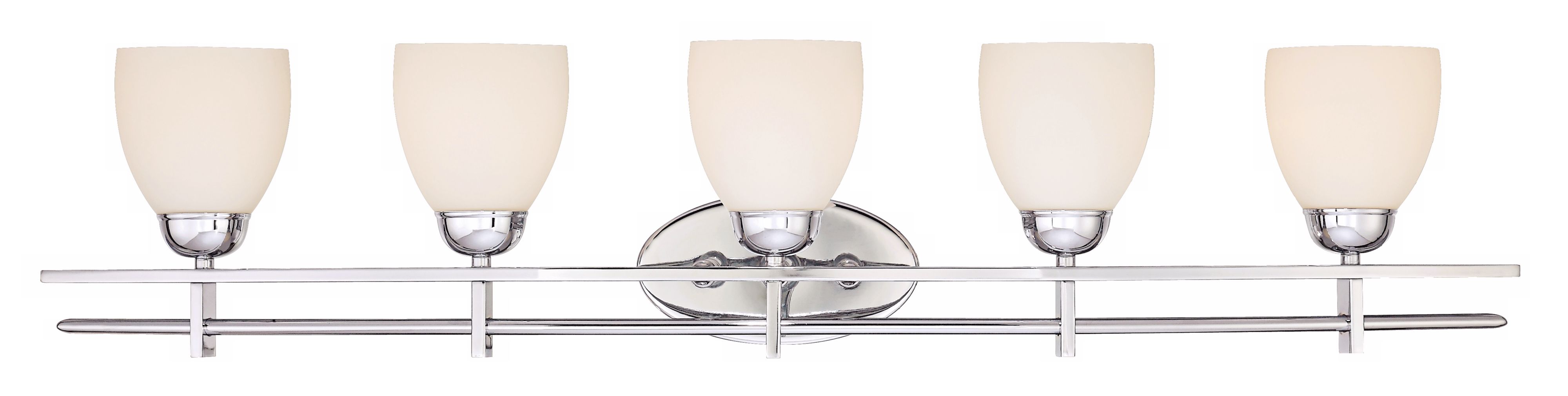 Deco Chrome Collection 41 1/4" Wide Five Light Bath Fixture