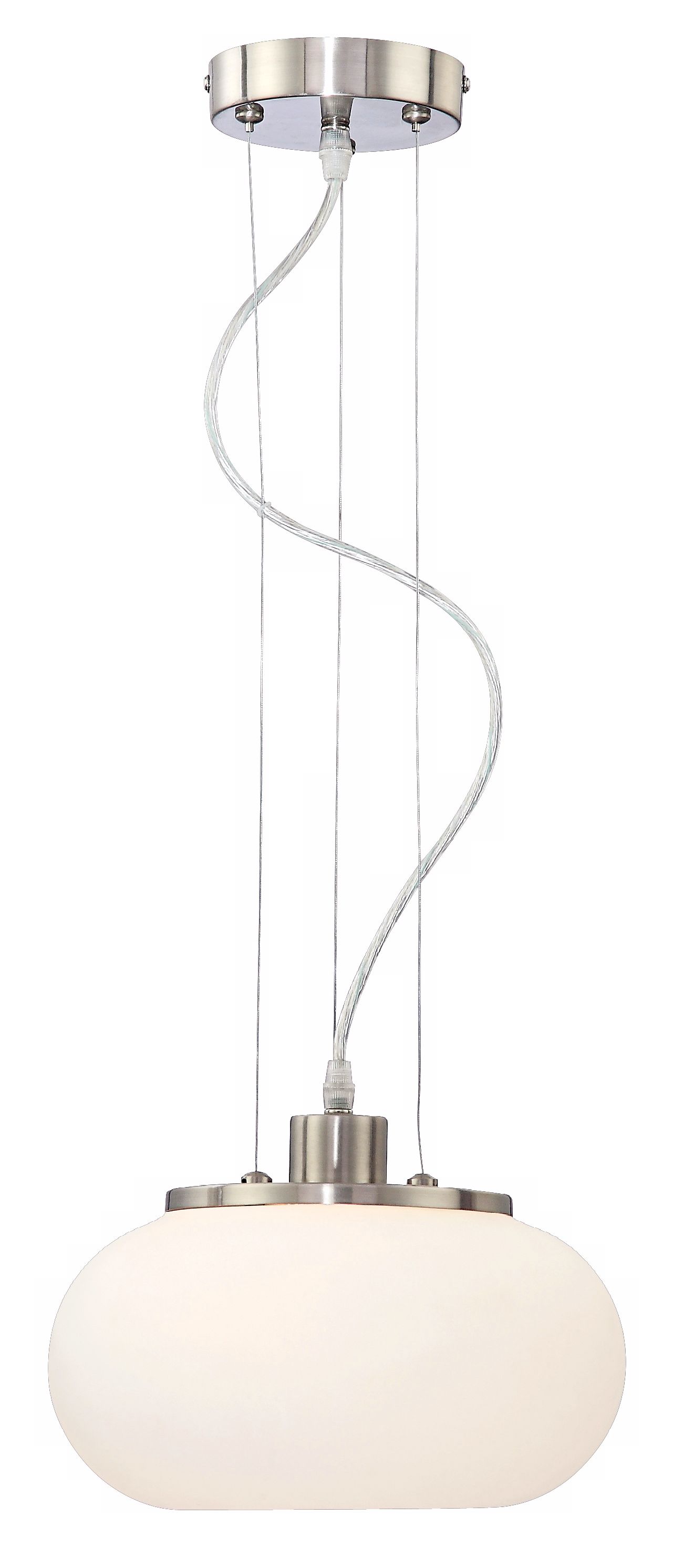 Possini Euro True Ring White Glass 10 1/4" Wide Mini Pendant