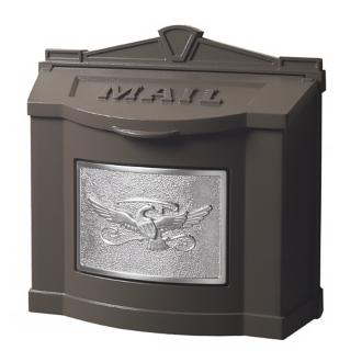 Metallic Bronze With Satin Nickel Wallmount Mailbox 75412