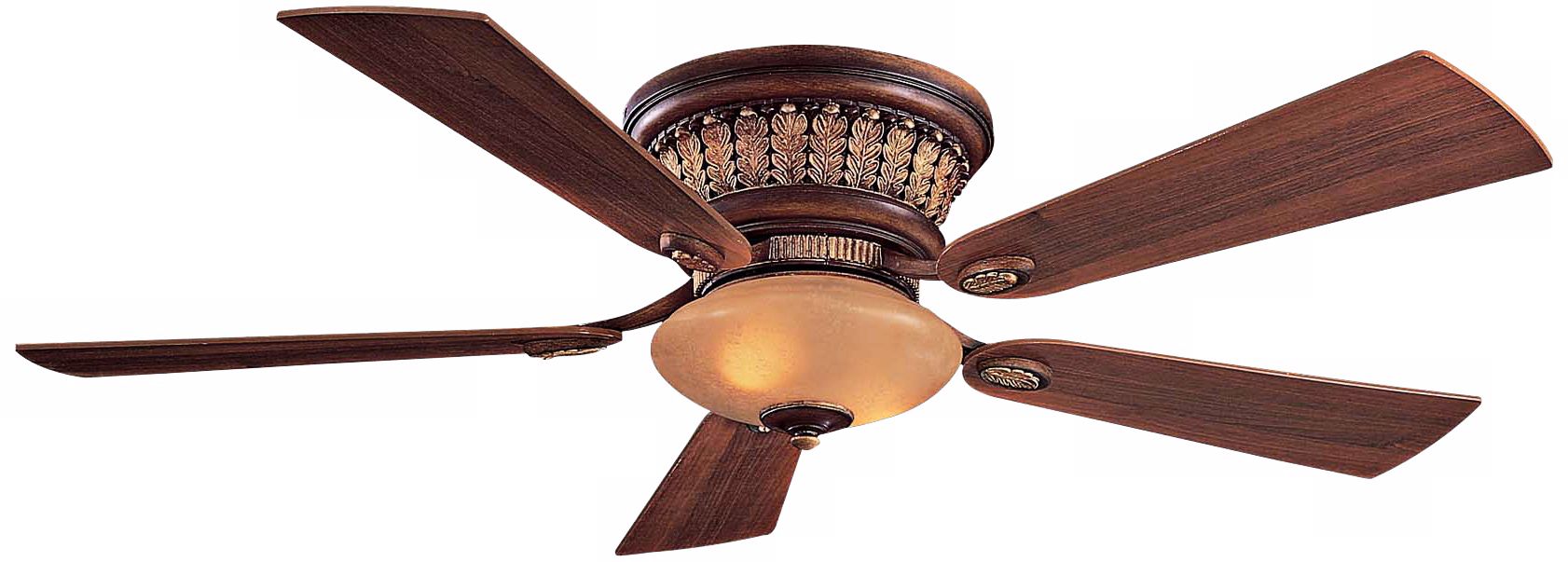 52" Minka Calais Belcaro Walnut Hugger Ceiling Fan