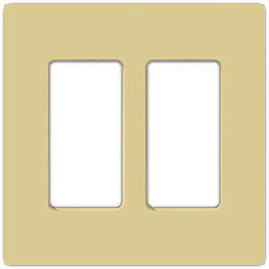 Lutron Claro 2 Gang Screwless Faceplate