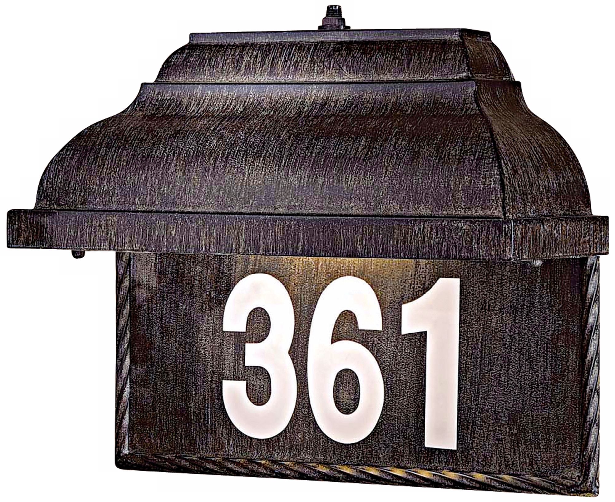 Iron Oxide ENERGY STAR Dark Sky Lighted Address Plate