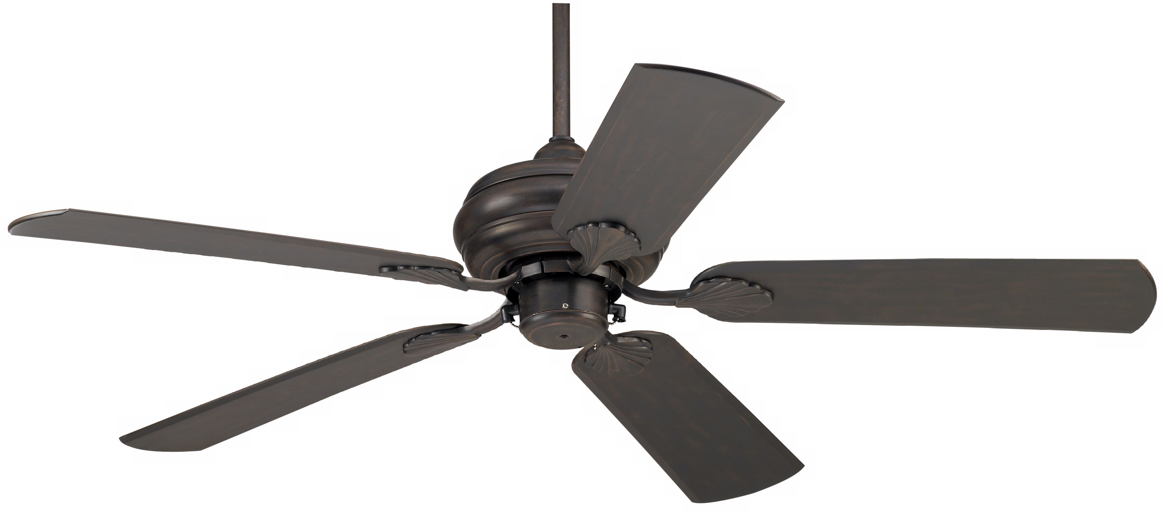 52" Tropical Bronze Outdoor Rated Pull Chain Ceiling Fan
