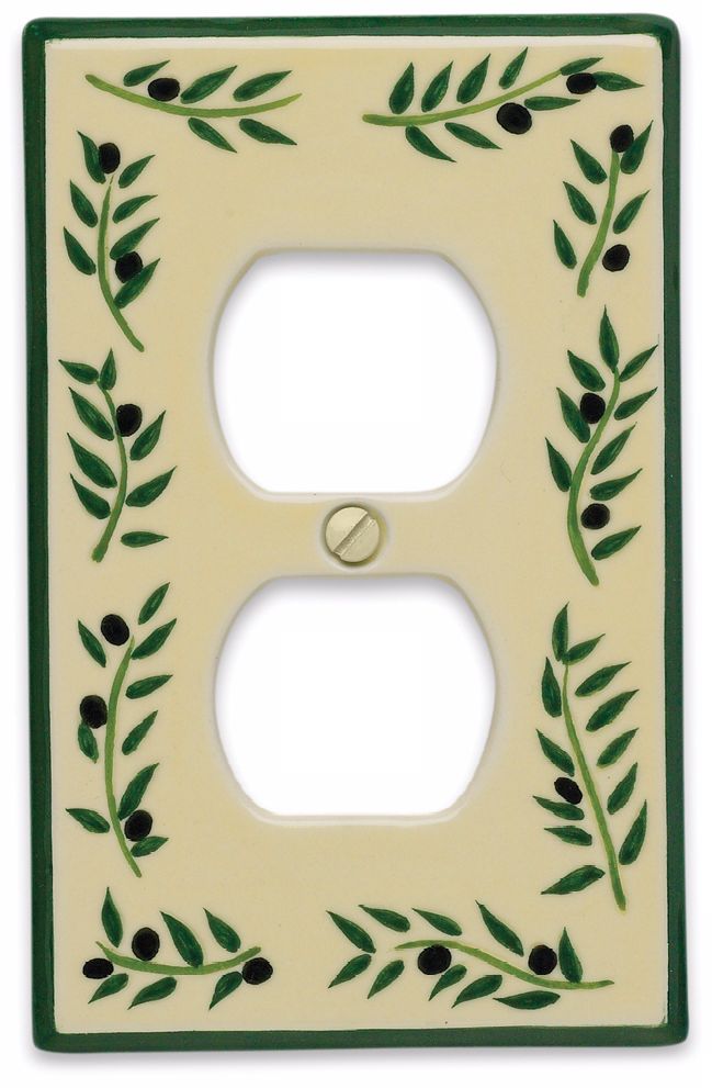 Italian Olive Outlet Ceramic Wall Plate