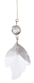 Set of 12 Clear Glass Leaf Shade Drops 76684