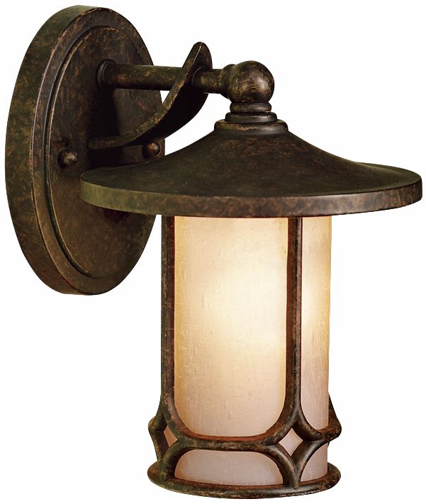 Kichler Textured Seedy Glass 9 1/2" High Outdoor Wall Light