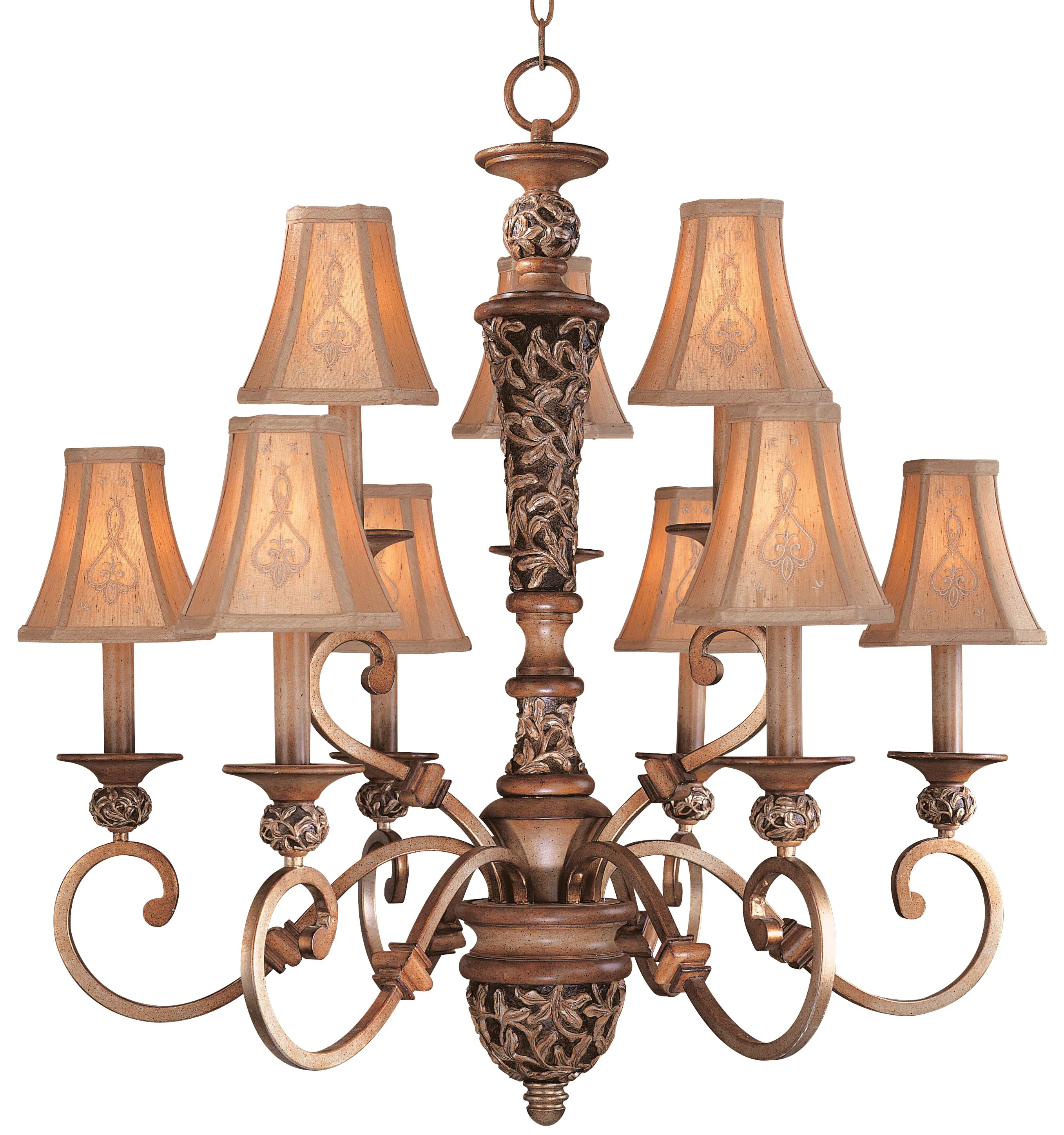 Jessica McClintock's Salon Grand Nine Light Chandelier