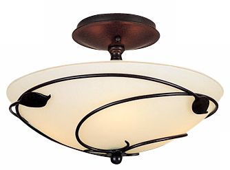 Hubbardton Forge 13 3/4" Wide Twining Leaf Ceiling Fixture