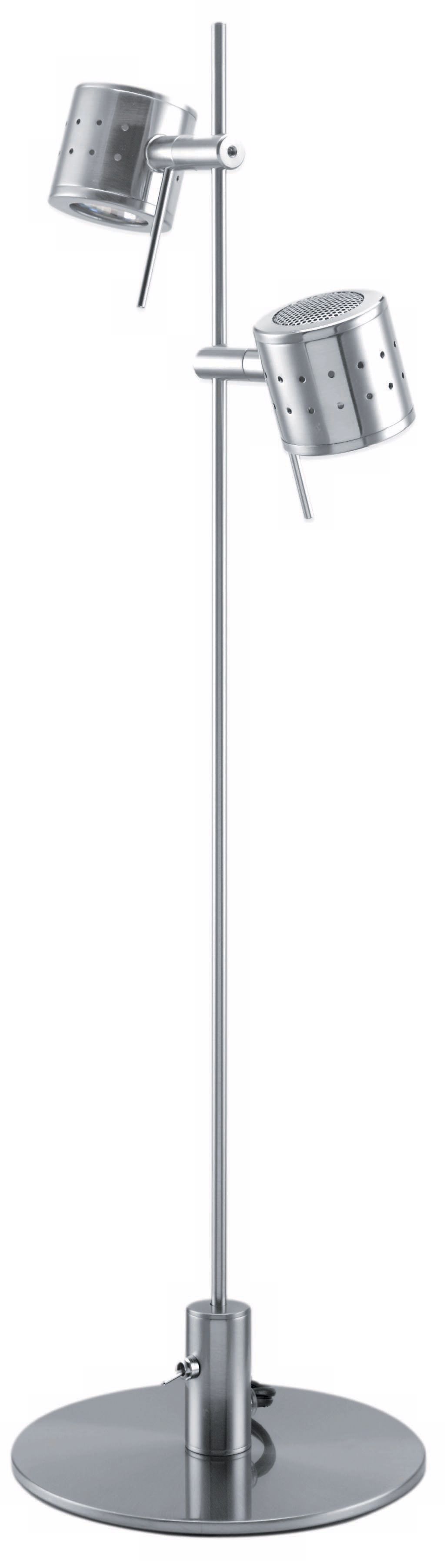 Lite Source Polished Steel Canister Spotlight Desk Lamp