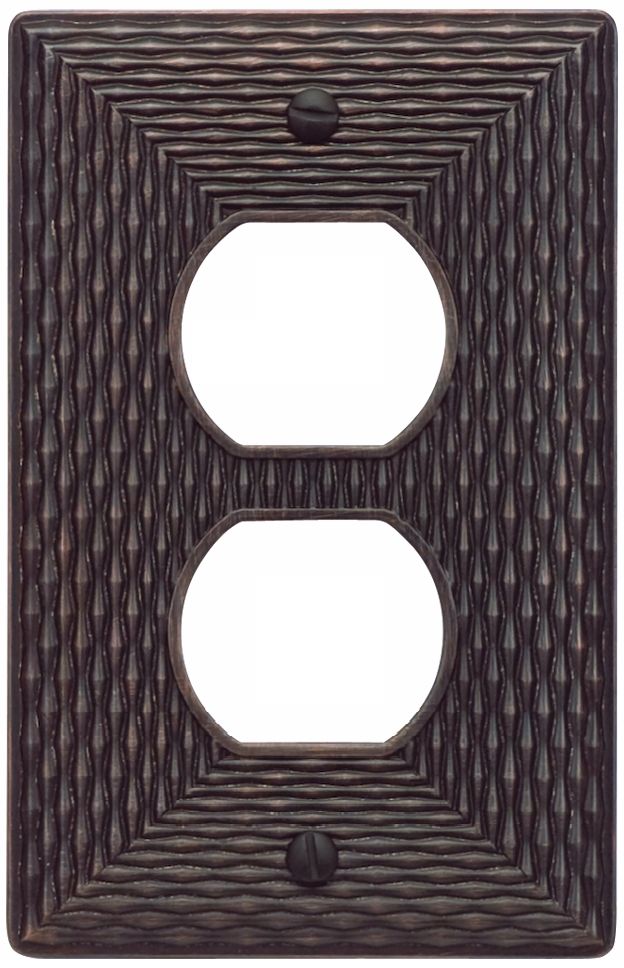 Mandalay Venetian Bronze Power Outlet Wall Plate