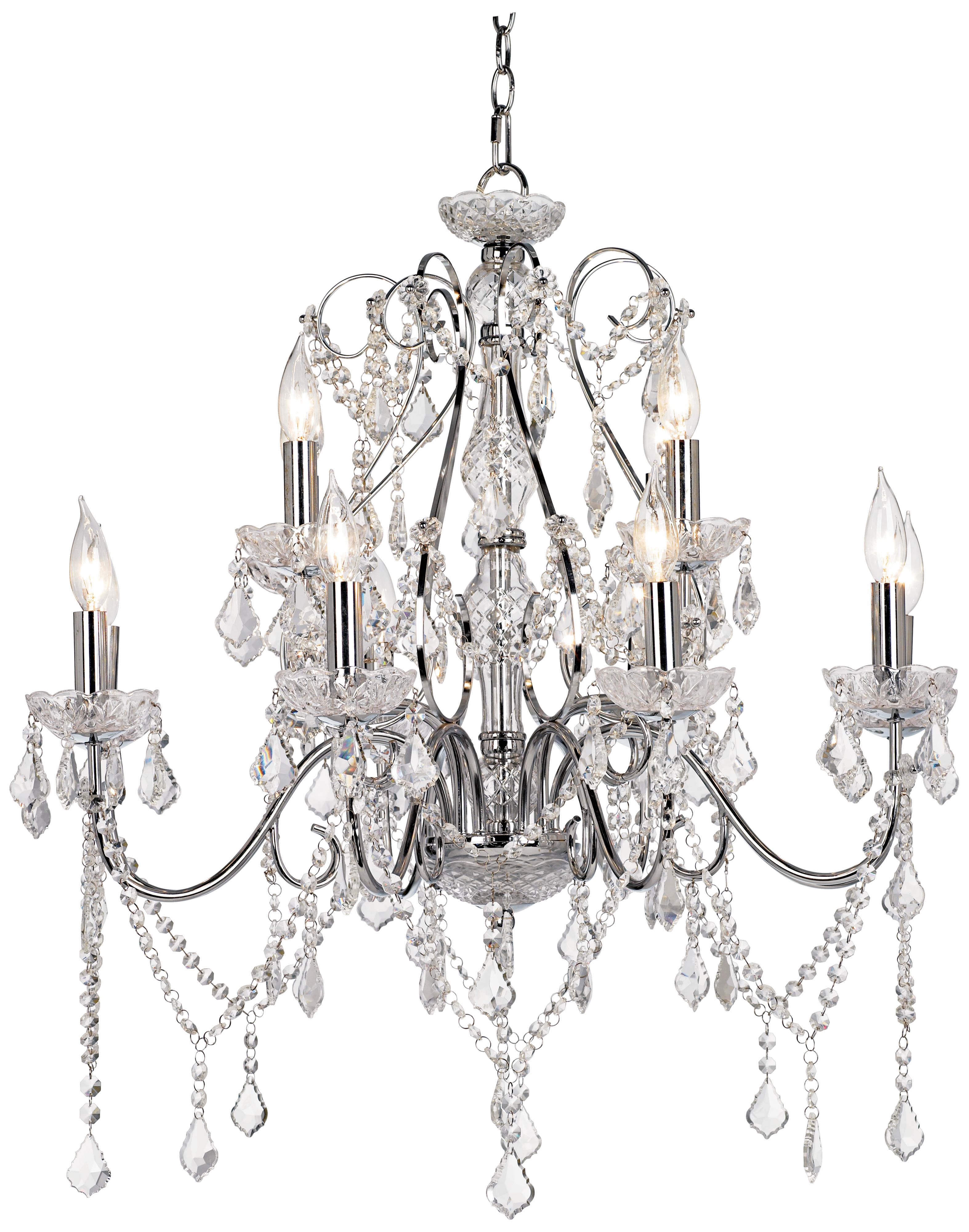 Vienna Full Spectrum™ Chrome and Crystal Grand Chandelier