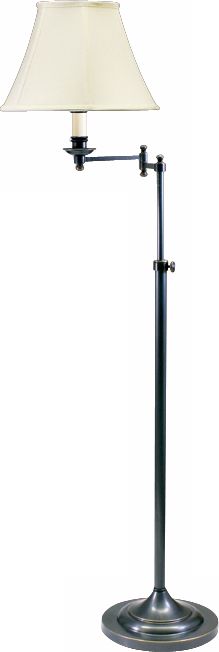 House of Troy Adjustable Swing Arm Bronze Finish Floor Lamp