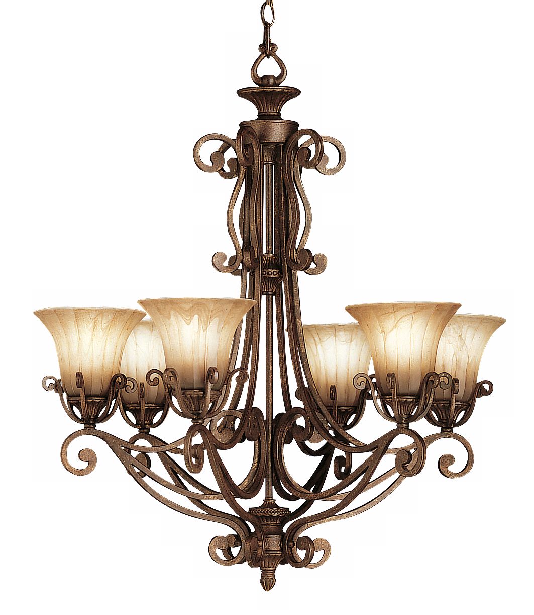 Kichler Six Light Cottage Grove Chandelier