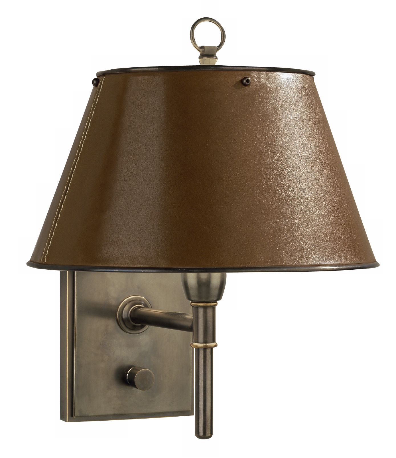 Soane Collection Patina Bronze Plug-In Wall Lamp