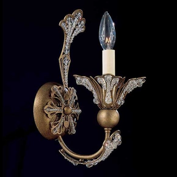 Schonbek Rivendell Swarovski One Light Wall Sconce