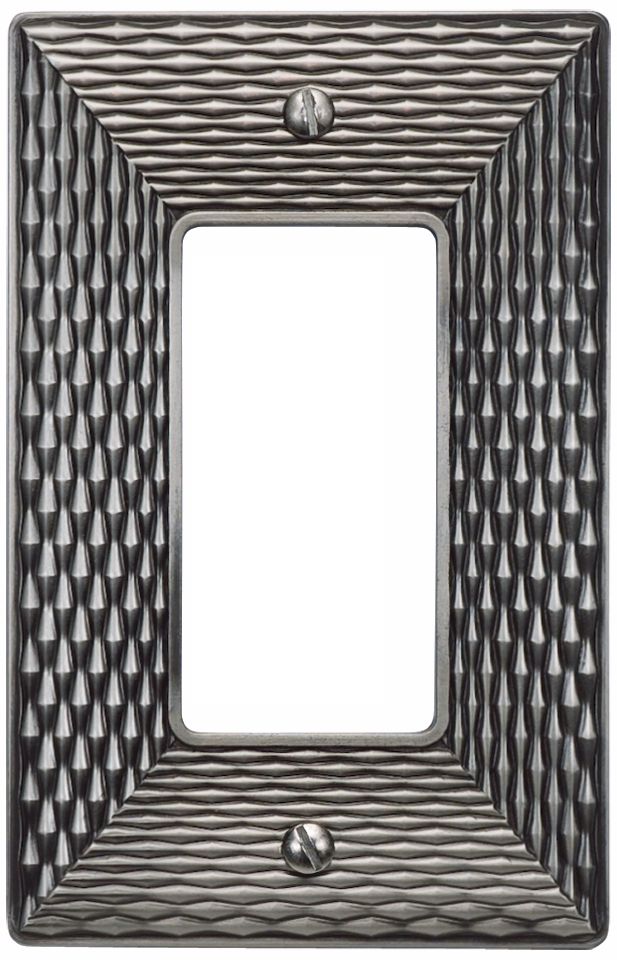 Mandalay Brushed Nickel Single Rocker Wall Plate