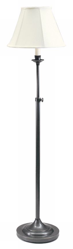 House of Troy Oiled Bronze Adjustable Club Floor Lamp