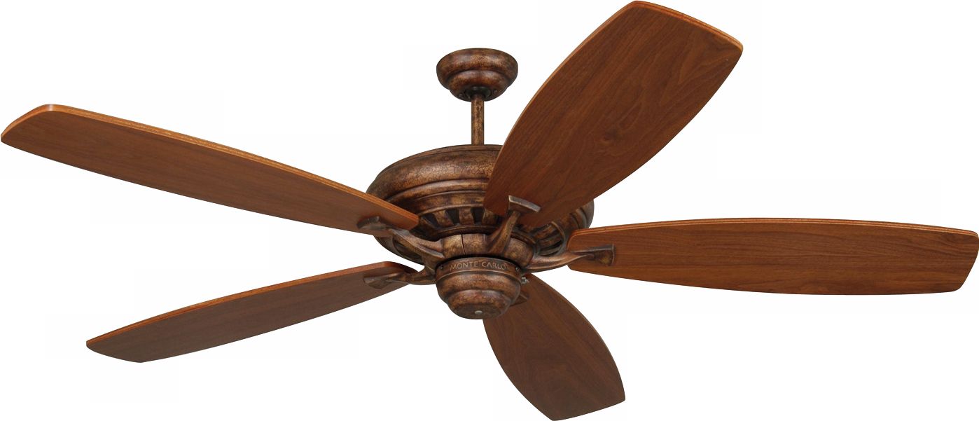 60" Monte Carlo Maxima Collection Tuscan Bronze Ceiling Fan