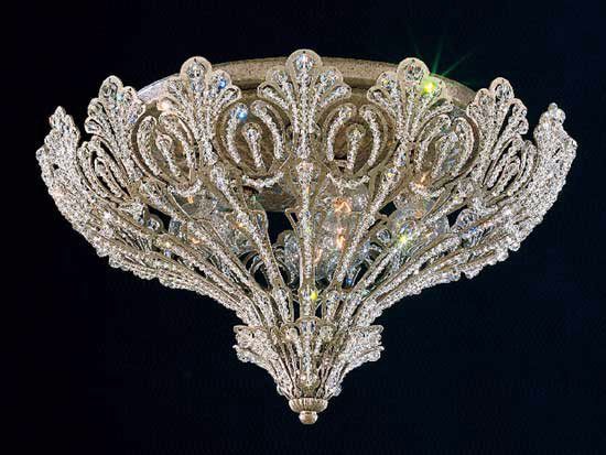 Schonbek Rivendell Swarovski Silver Ceiling Light Fixture
