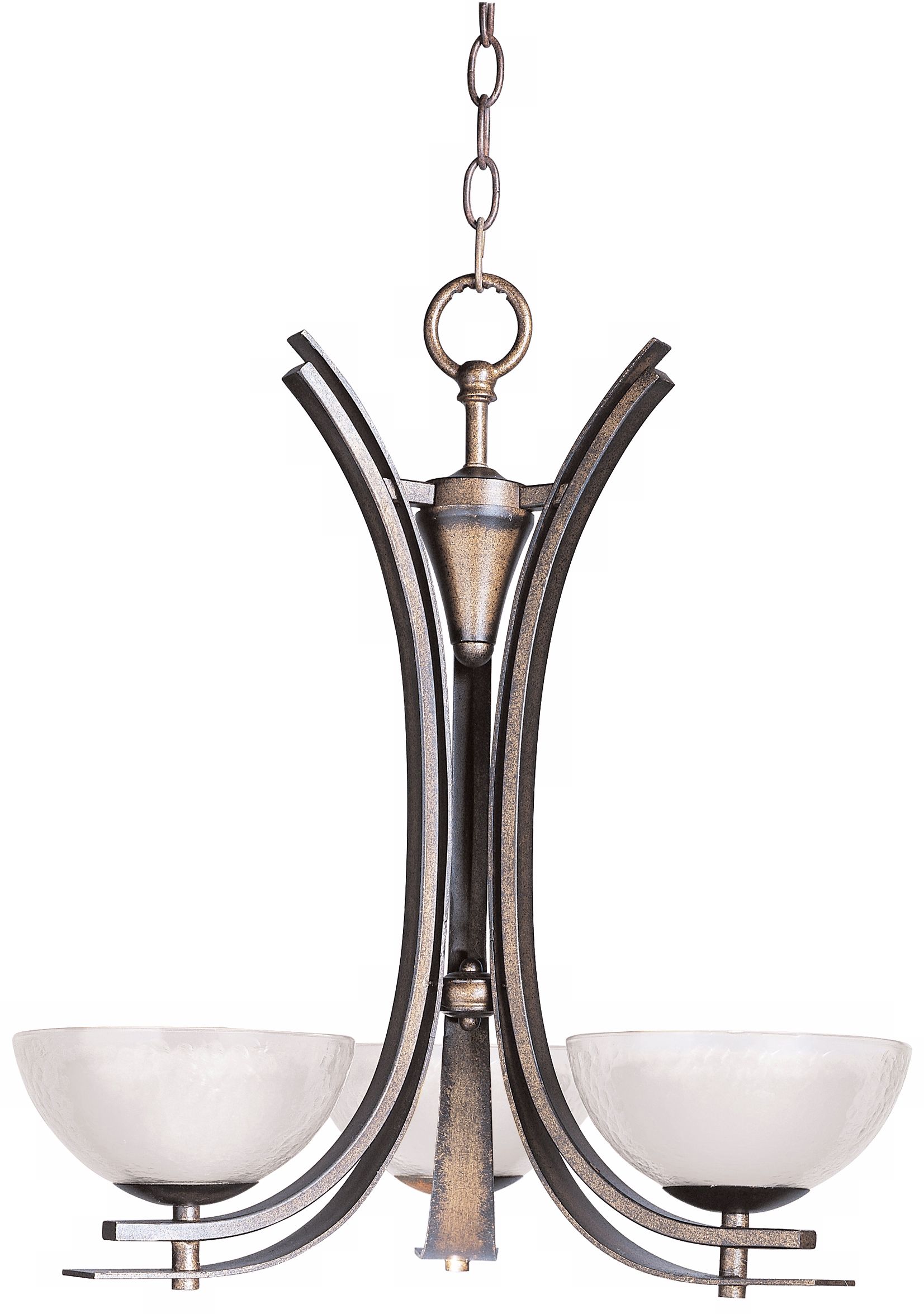 Duo Collection Auburn Dusk Finish 3-Light Chandelier