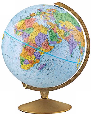 Greenwich 12"  Blue English Desk Globe