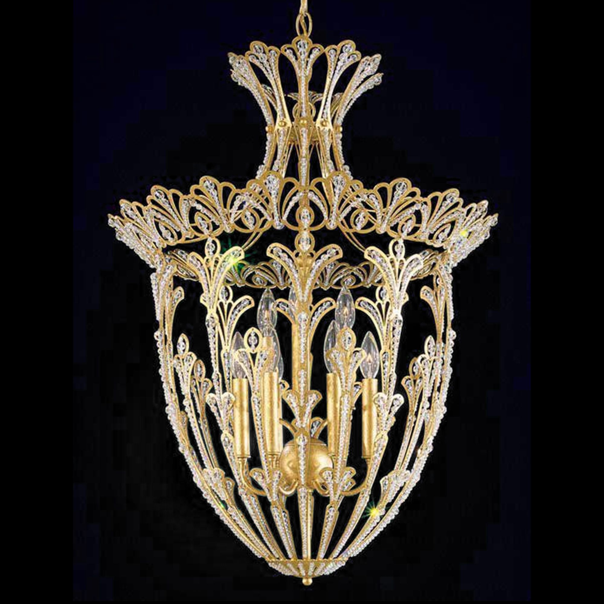 Schonbek Rivendell Swarovski 29" High Pendant Chandelier