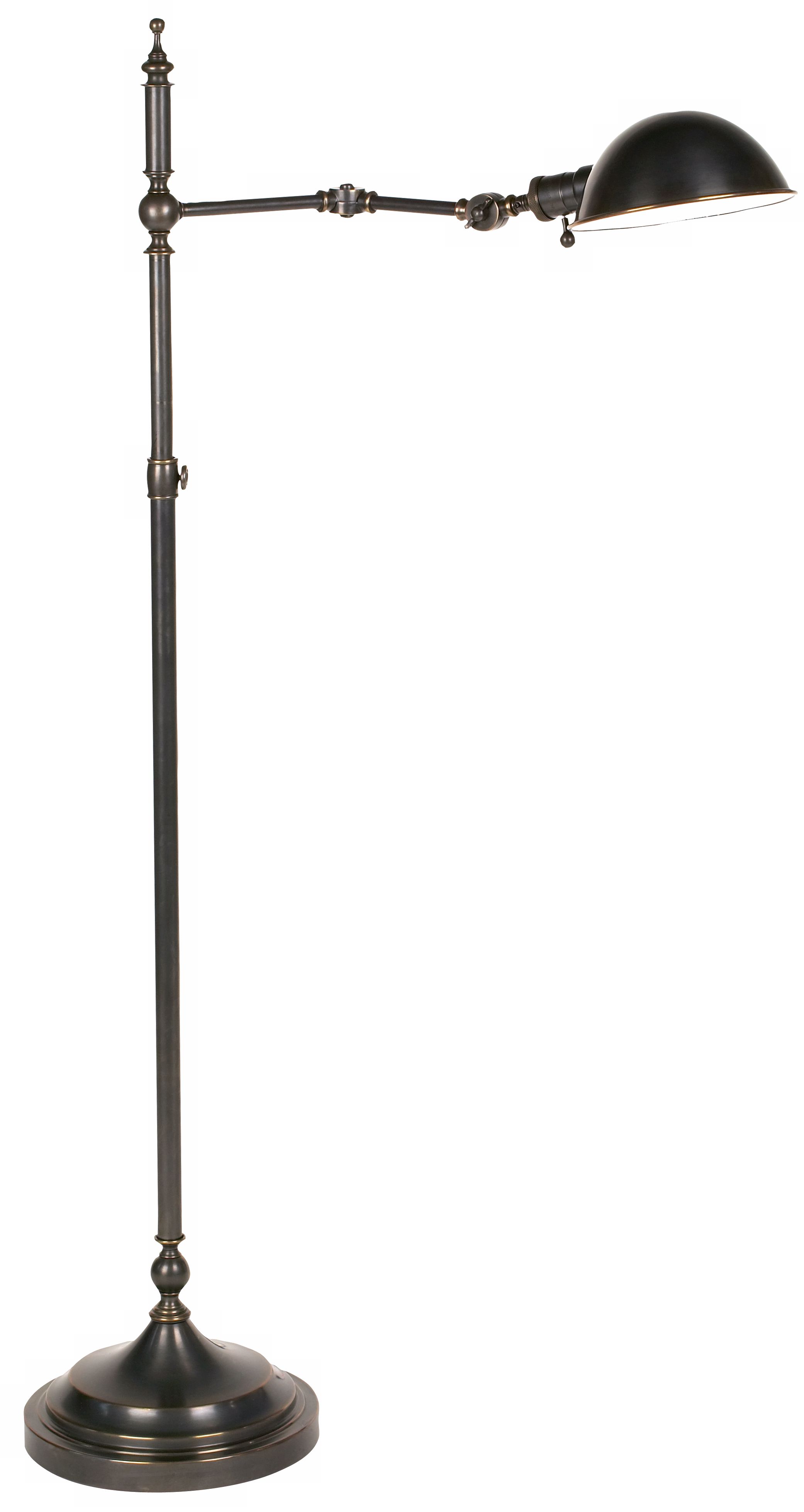 Adjustable Pharmacy Swing Arm Floor Lamp
