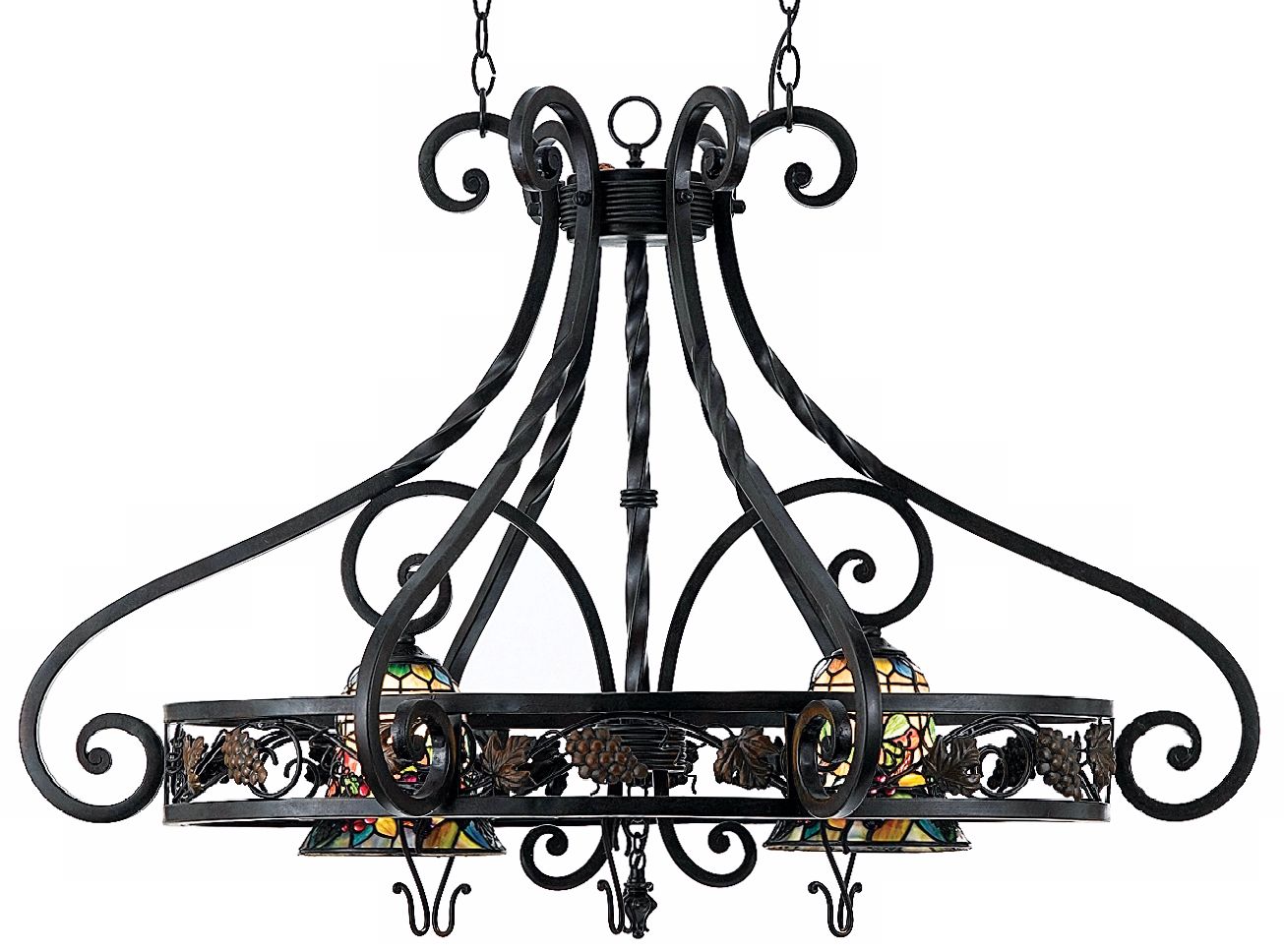 Fruit Harvest Collection Two Light Pot Rack