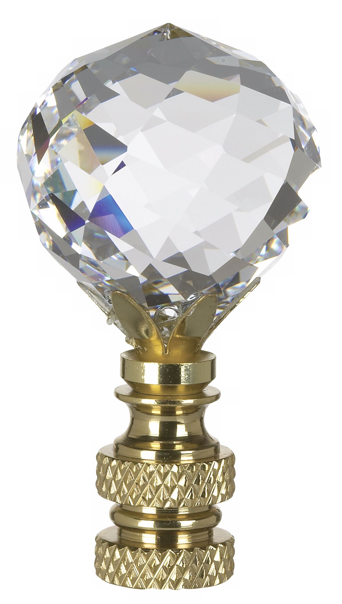 Multi-Faceted Swarovski Crystal Ball Lamp Shade Finial