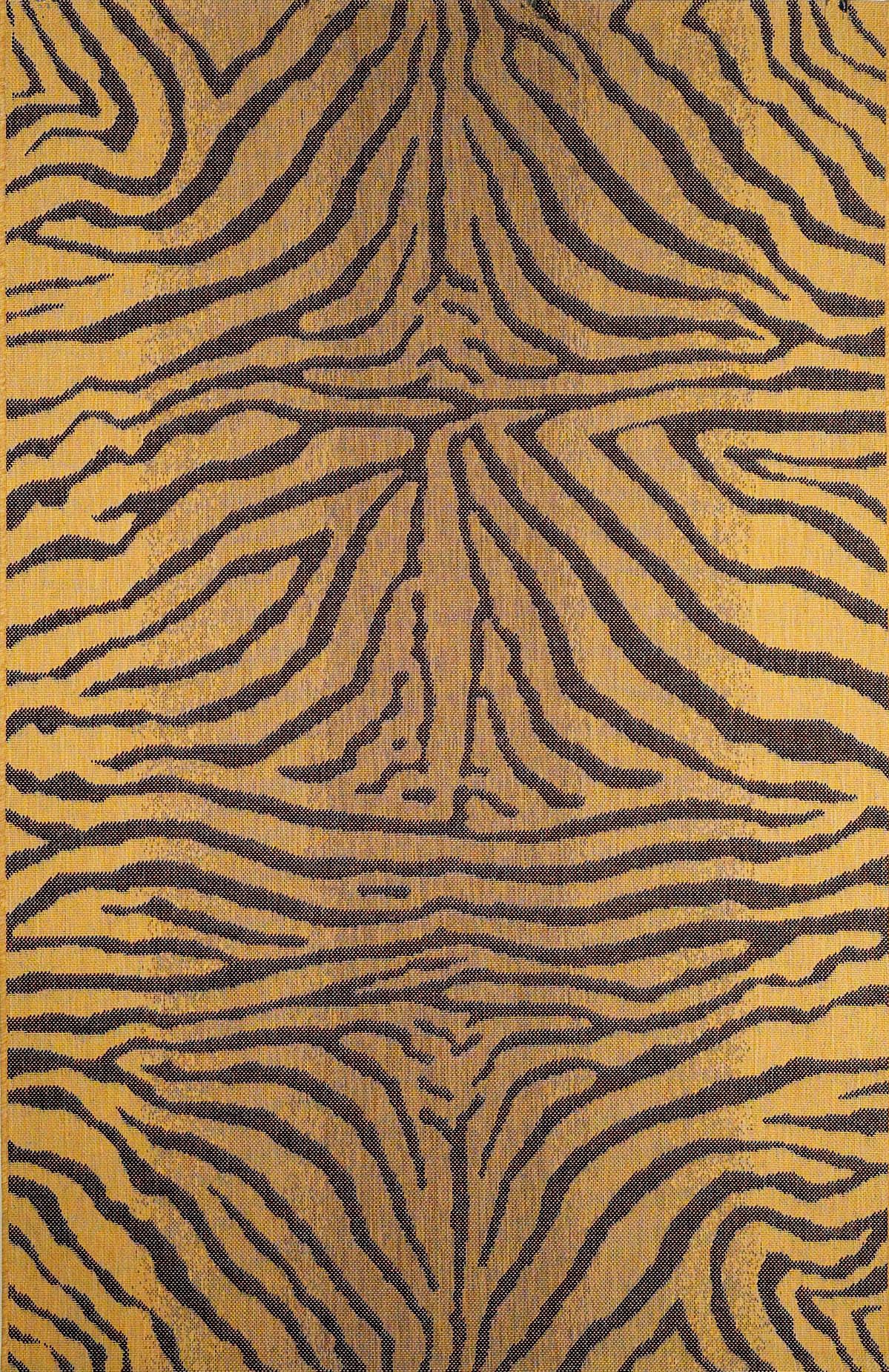 Alfresco Zebra Brown Indoor Outdoor Rug