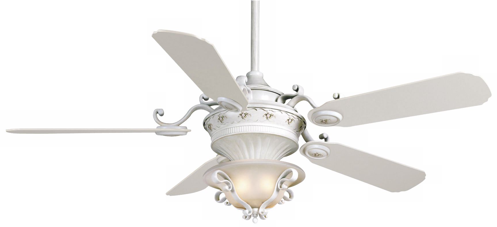 56" Casablanca La Fleur Ceiling Fan with Frosted Light Kit