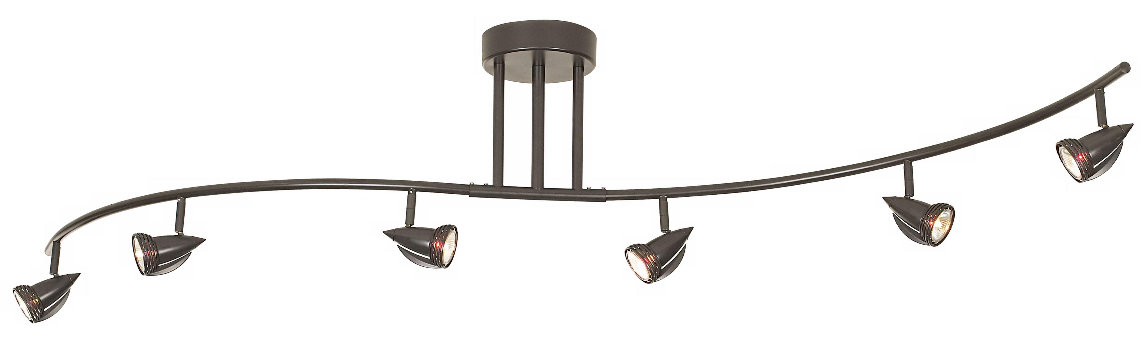 Pro Track® 300 Watt Bronze Six Light Wave Bar