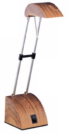 Lite Source Oak Finish Mini Desk Lamp
