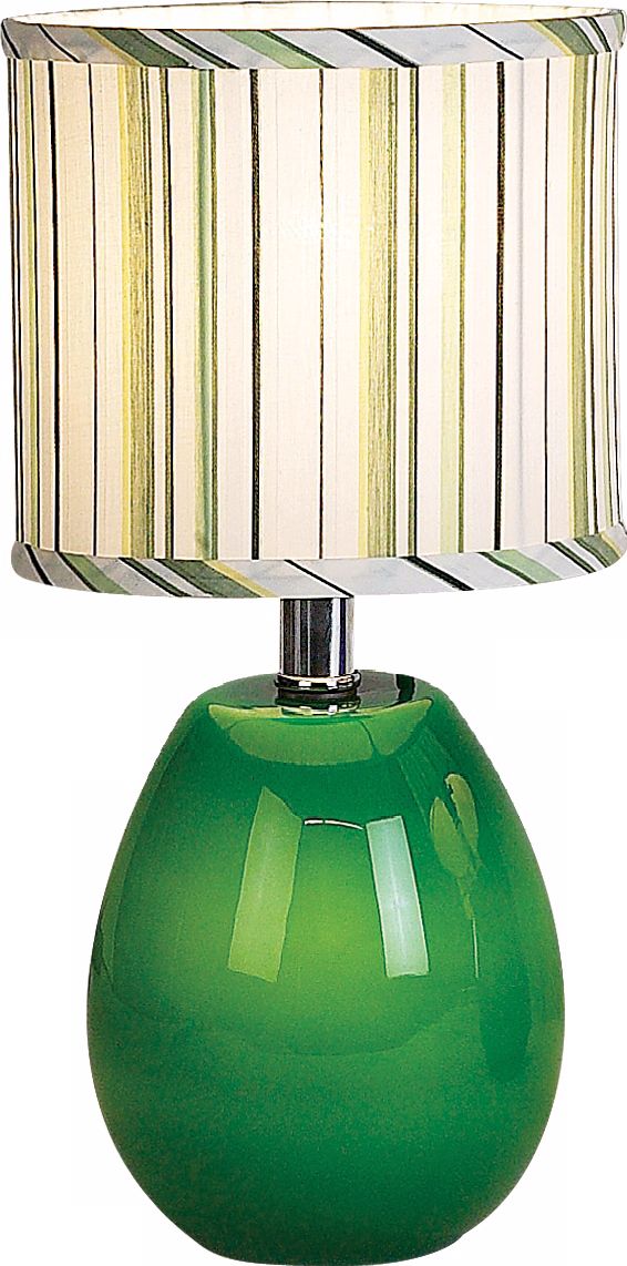 Green Glow Glass Accent Night Light Table Lamp