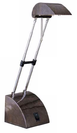 Lite Source Mahogany Mini-Desk Lamp