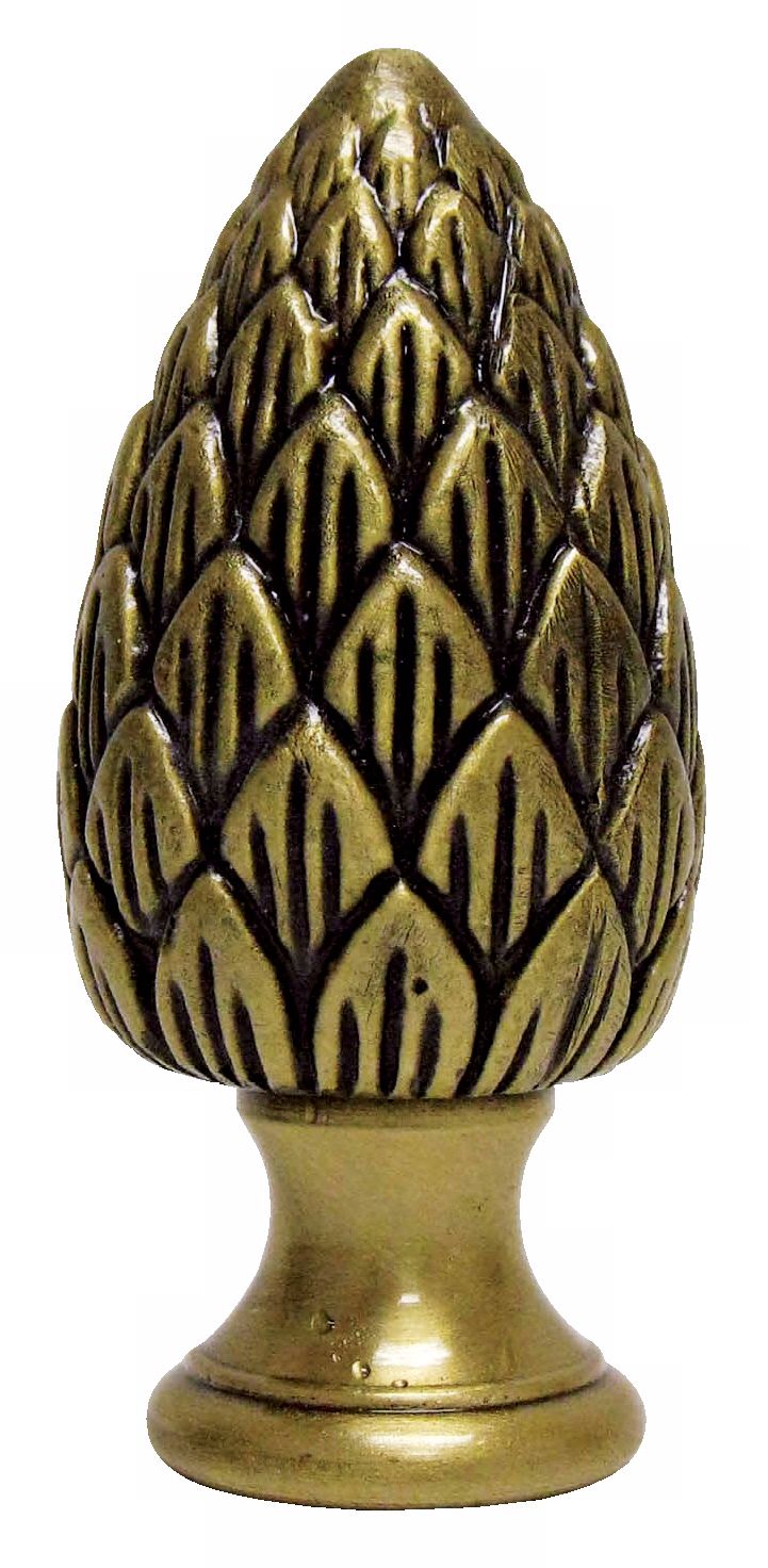 Pinecone Antique Metal Finial