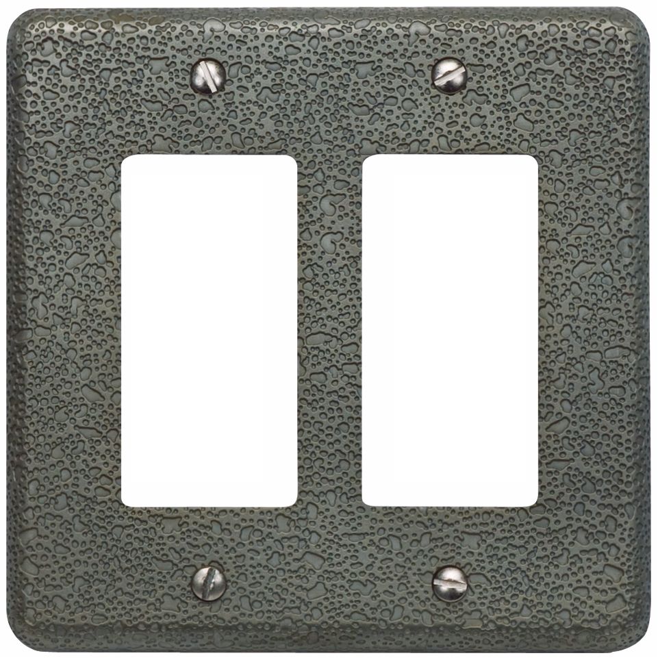 Olde World Pewter Double Rocker Wall Plate