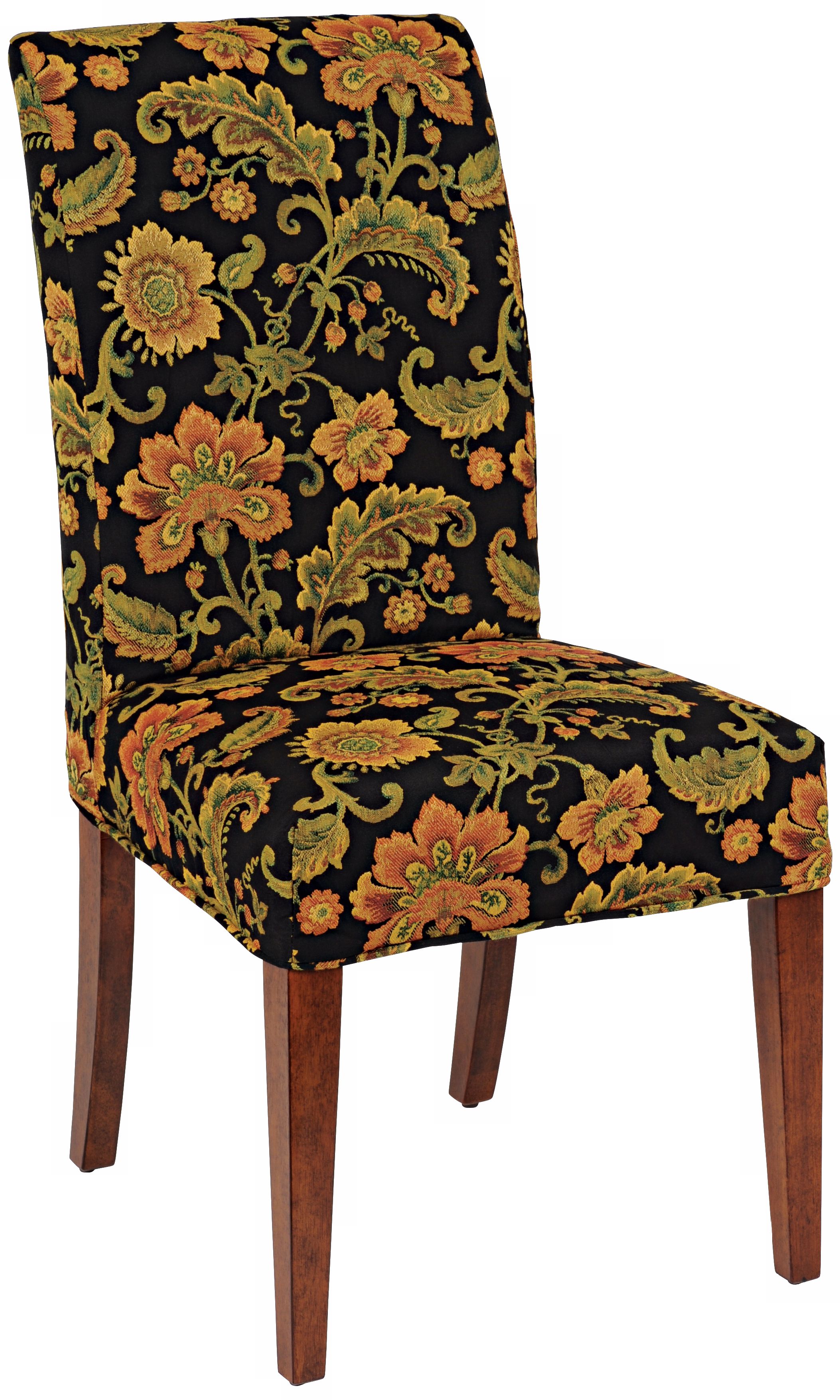 Firelight Slipcovered Parsons Cherry Armless Dining Chair
