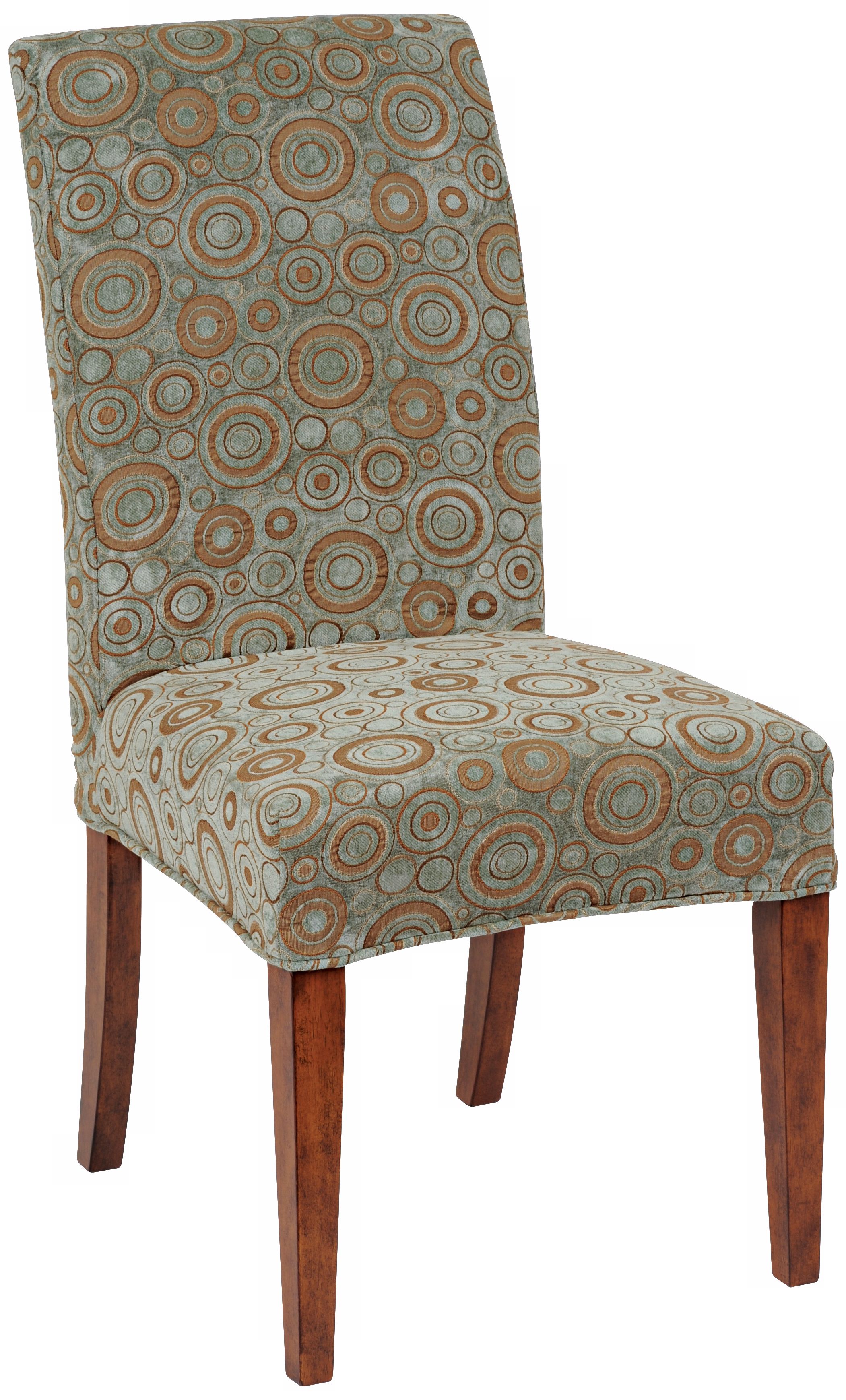 Michelle Slipcovered Parsons Cherry Leg Armless Dining Chair
