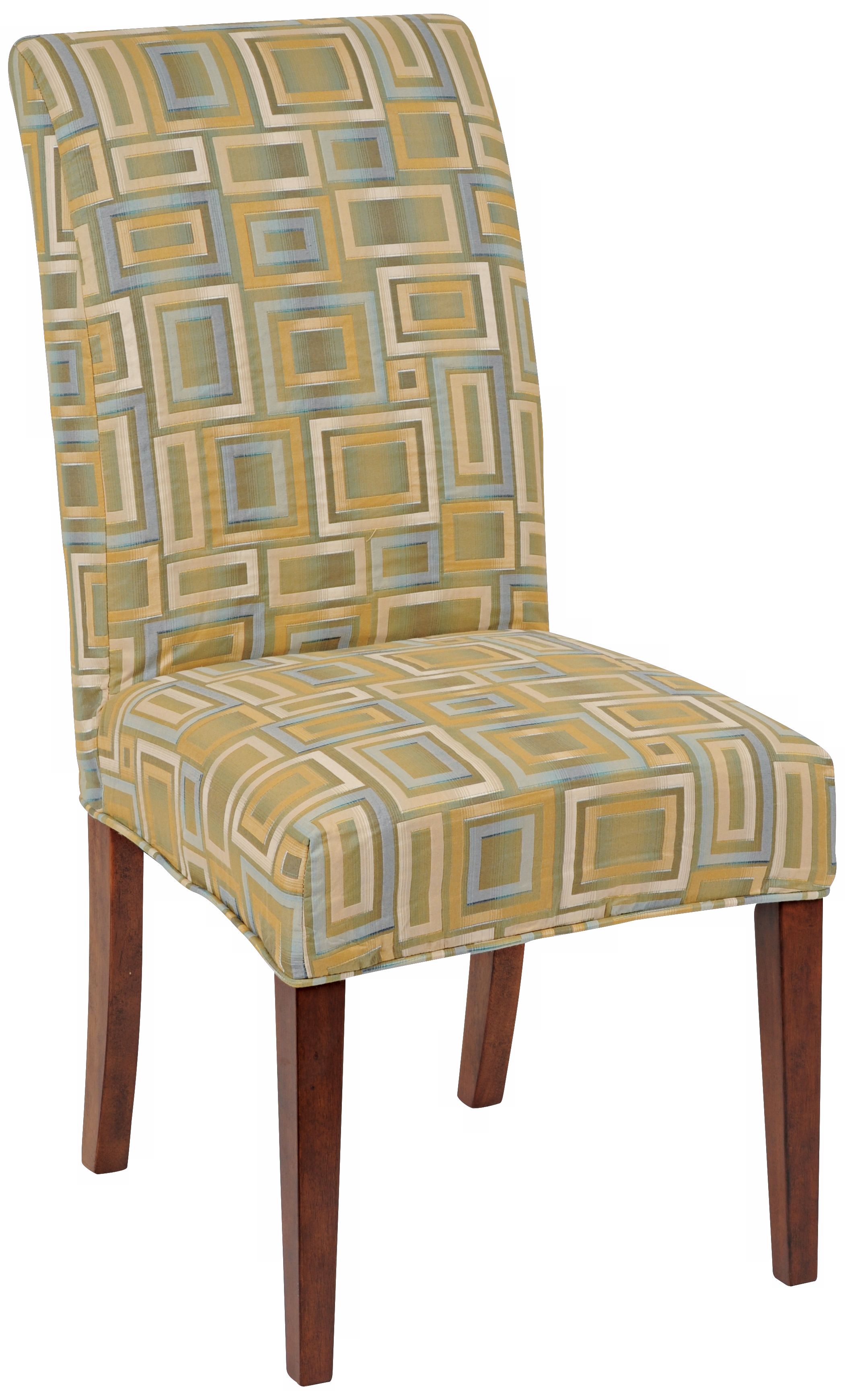 Willow Slipcovered Parsons Cherry Leg Armless Dining Chair
