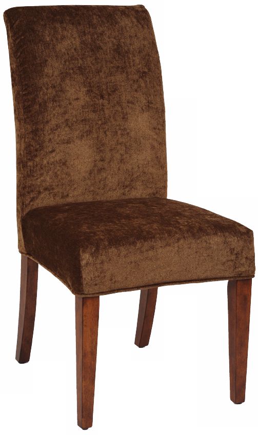 Jesminda Slipcovered Parsons Cherry Leg Armless Dining Chair