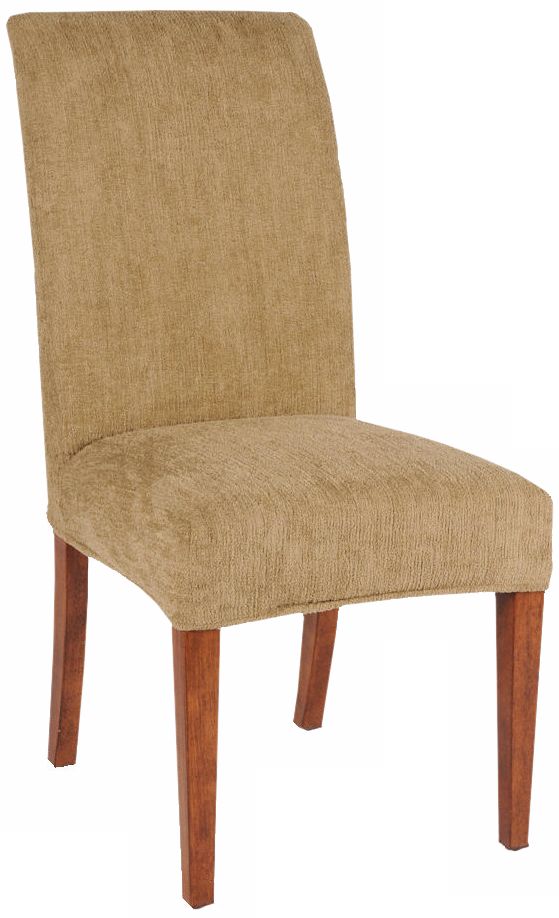 Olivia Slipcovered Parsons Cherry Leg Armless Dining Chair