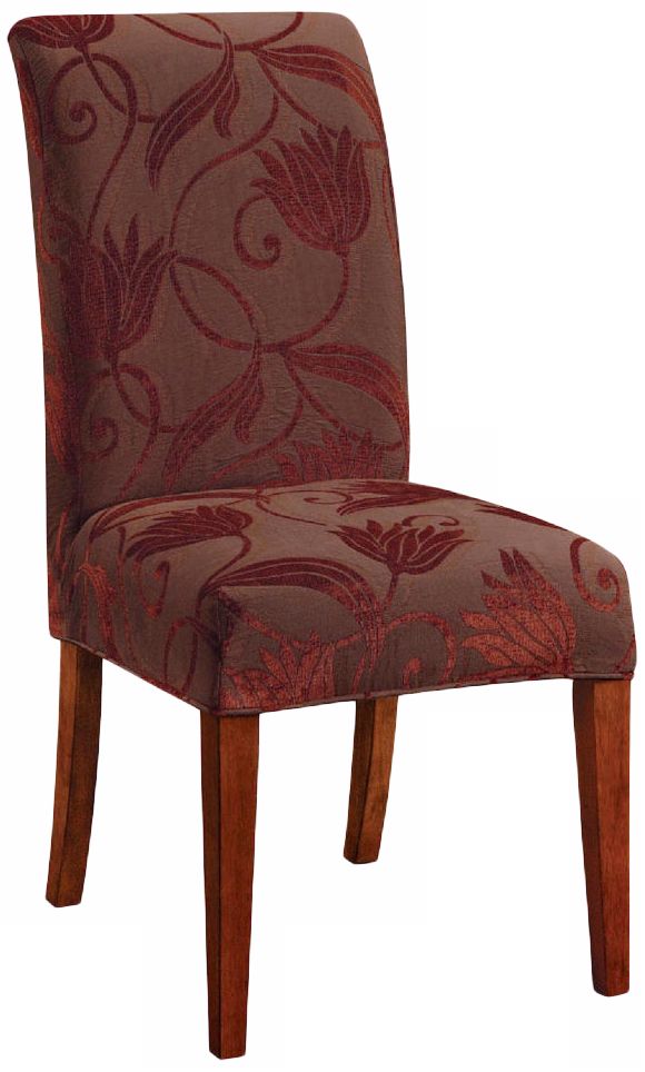 Radcliff Slipcovered Parsons Cherry Leg Armless Dining Chair