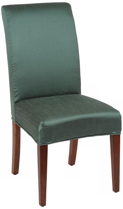 Shore Slipcovered Parsons Cherry Leg Armless Dining Chair