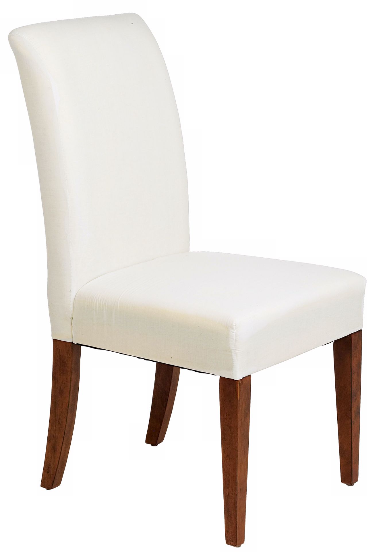 Parsons Muslin Cherry Leg Armless Dining Chair