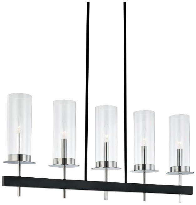Robert Sonneman Tuxedo 5 Light Pendant Bar Chandelier