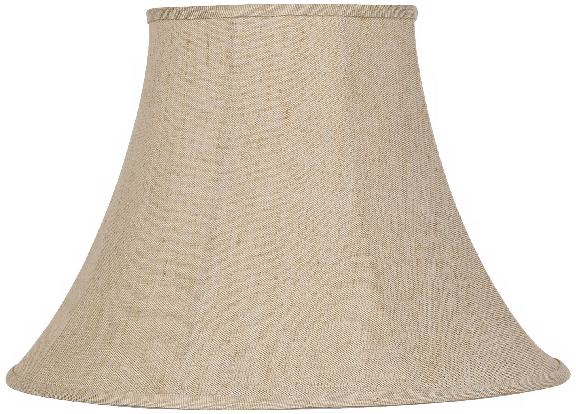 Ivory Bell Linen Lamp Shade 9x19x12.5 (Spider)
